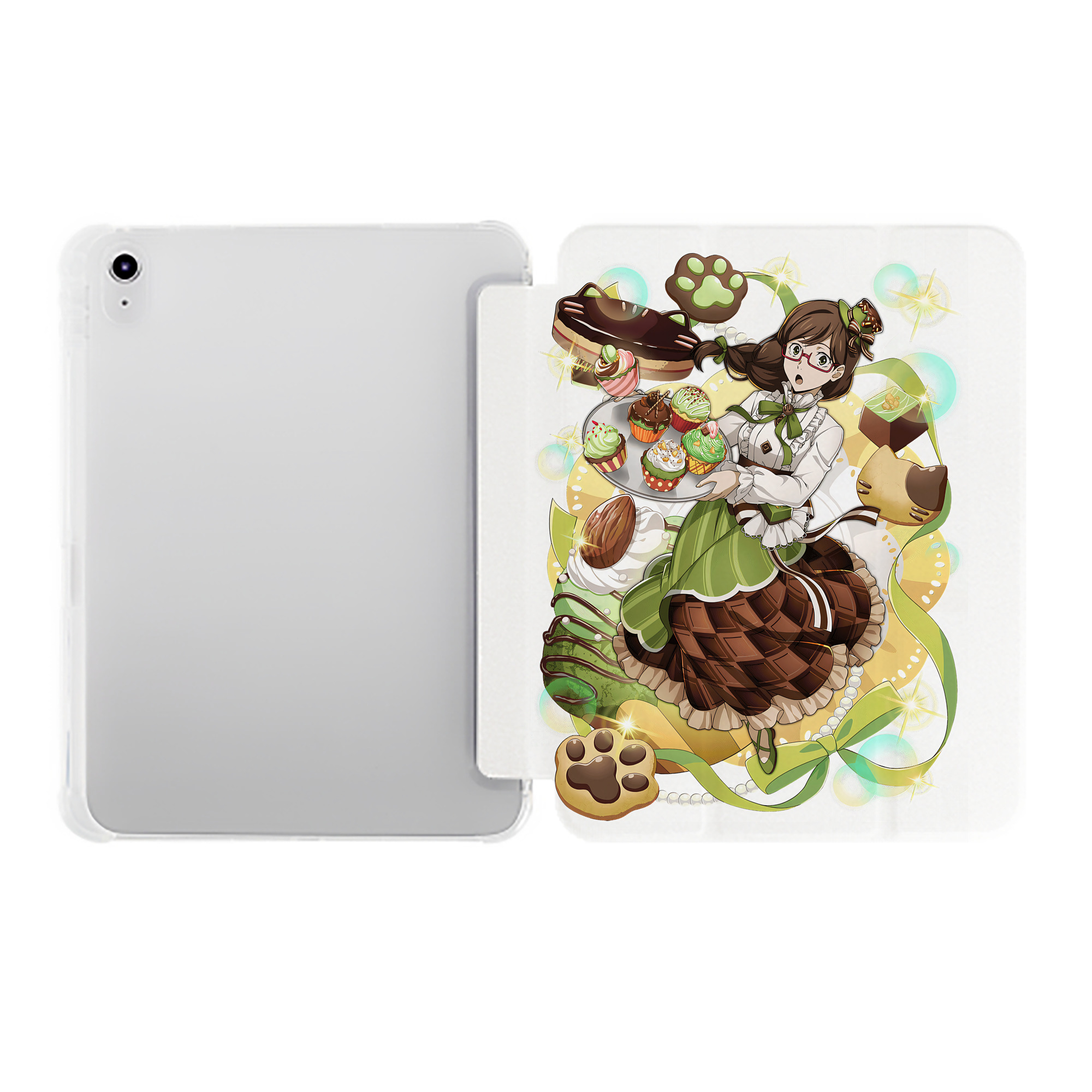 （画像用） 文豪ストレイドッグス Bungo Stray Dogs IPad ケース ペン収納付き 三つ折りスタンド PUレザー×シリコン 対応機種9.5/10.5/10.9インチ